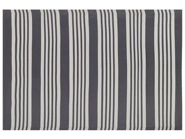 Vonkajší koberec 120 x 180 cm čierna/sivá DELHI