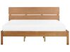 EU Super King Size Bed with LED Light Wood BOISSET_899840