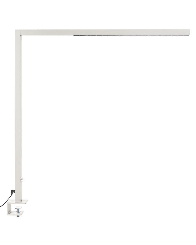 Beliani LED Schreibtischlampe Mit Kabelloser Ladestation | 73 Cm, Dimmbar & Touch-Sensor | Silber