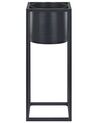 Stojanový kvetináč kovový 15 x 15 x 40 cm čierny IDRA_804756