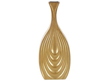 Dekoratívna terakotová váza 39 cm zlatá THAPSUS