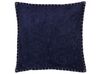 Embossed Cushion Ikat Pattern 45 x 45 cm Blue MELUR_755093