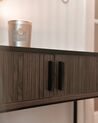 Console Table Dark Wood with Black JOSE_915811