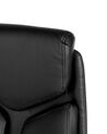 Silla de oficina reclinable de piel sintética negro/plateado FORMULA _834150