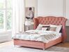 Bed fluweel roze 180 x 200 cm AYETTE_832186