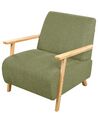 Lænestol med armlæn grøn LESJA_913328