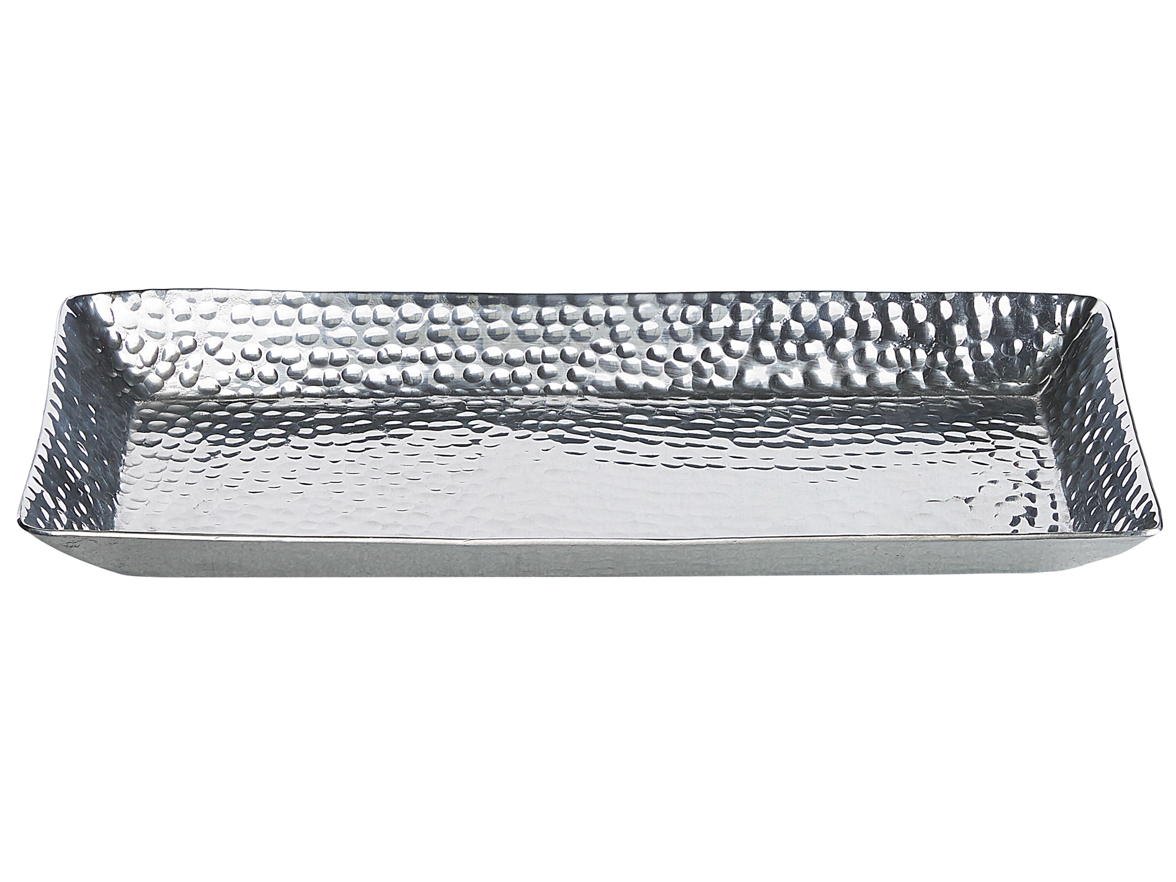 cm rechteckig Dekoschale 34 Aluminium TIERRADENTRO silber