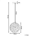 Lampe suspension en métal cuivré LEMME_684211