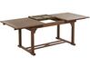 Záhradný rozkladací stôl z akáciového dreva 160/220 x 90 cm tmavé drevo AMANTEA_871604