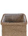 Set of 3 Seagrass Plant Pots Baskets Natural RIVULINE_825047
