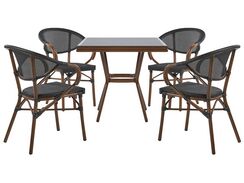 Puutarhakalustesetti 4-istuttava musta CASPRI Puutarhakalustesetti 4-istuttava musta CASPRI