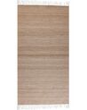 Teppich sandbeige 80 x 150 cm Kurzflor MALHIA_846658