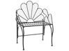 Metalowe krzesło ogrodowe czarne LIGURIA_856158