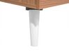 Konferenčný stolík s 2 zásuvkami svetlé drevo/biela ALLOA_713001