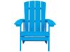 Záhradná stolička s podnožkou modrá ADIRONDACK_809436