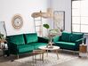 Conjunto de sofás de 5 lugares em veludo verde esmeralda MAURA_788801
