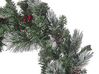 Weihnachtskranz grün mit LED-Beleuchtung Schnee bedeckt ⌀ 40 cm WAPTA_832035