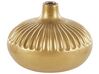 Dekorativ vase gull 20 cm steintøy CERCEI_818244