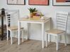 Table de salle à manger bois clair et blanche 60 x 80 cm BATTERSBY_785814