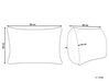 Conjunto de 2 almofadas de baixo perfil com enchimento de poliéster 40 x 80 cm TRIGLAV_882506