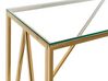 Glass Top Console Table Gold WESO_824973