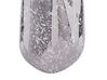 Dekovase Steinzeug silber asymmetrisch 27 cm CIRTA_818261