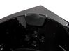 Whirlpool Badewanne schwarz Eckmodell mit LED 198 x 144 cm MARTINICA_763730