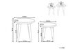 Sada 2 odkladacích stolíkov z mangového dreva svetlozelená MAHARO_852322