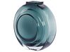 Vase à fleurs 27 cm en verre turquoise KAPELI_838049