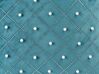 Conjunto de 2 cojines de terciopelo verde azulado/plateado 45 x 45 cm YARROW_857768