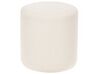 Tamborete em tecido bouclé branco ⌀ 39 cm MOAB_887237