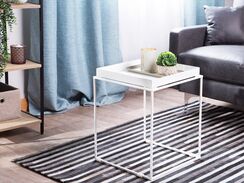 Sivupöytä metalli valkoinen SAXON Sivupöytä metalli valkoinen SAXON