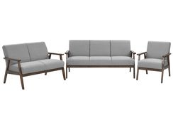 Sohvaryhmä kankainen harmaa 6-istuttava ASNES