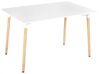 Dining Table 120 x 80 cm White and Light Wood NEWBERRY_850670