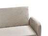 Velvet Fabric Sofa Bed Taupe SENJA_850523