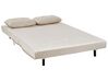 Conjunto de sofás-cama com 3 lugares em veludo creme VESTFOLD_851617
