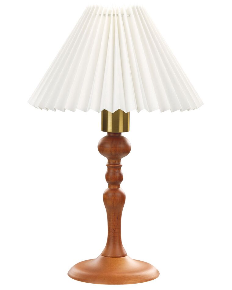 Tafellamp hout donkerbruin COOKS_872674