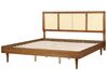 Dřevěná postel 180 x 200 cm světlé dřevo AURAY_901750