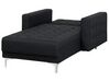 Fabric Chaise Lounge Graphite Grey ABERDEEN_715273
