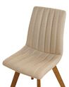 Set of 2 Fabric Dining Chairs Beige CALGARY_800057