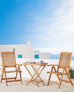 Puutarhatuoli akaasiapuinen 2kpl setti vaaleanruskea JAVA Puutarhatuoli akaasiapuinen 2kpl setti vaaleanruskea JAVA