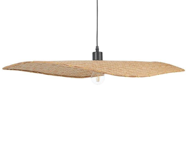 Lampe à suspendre en bambou bois clair GALANA_827233