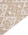 Teppich Jute beige 200 x 300 cm geometrisches Muster Kurzflor ATIMA_852791