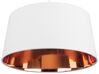 Lampe suspension blanche et cuivrée KALLAR_711734