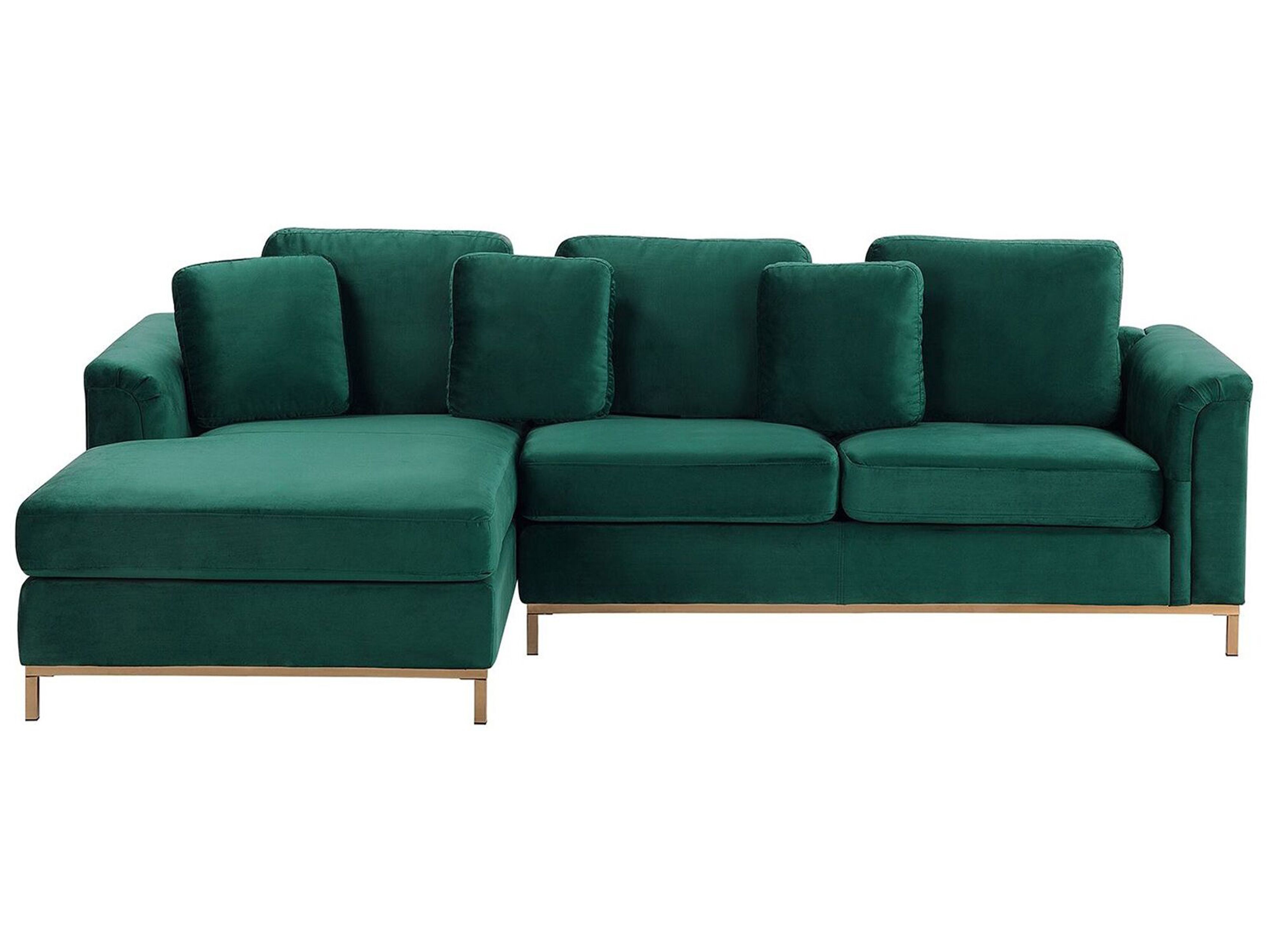 Emerald Green Velvet Sectional Sofa - Go Images Cafe