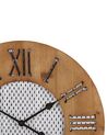 Reloj de pared madera clara ø60 cm CUILCO_797048