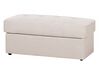 Sectional Sofa Bed with Ottoman Beige FALSTER_751401