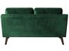 2-istuttava sohva sametti smaragdinvihreä LOKKA_704331