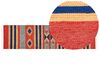 Kelim Teppich Baumwolle mehrfarbig 80 x 300 cm geometrisches Muster Kurzflor HATIS_869544
