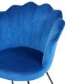 Spisebordsstol blå velour LOVELOCK_860967